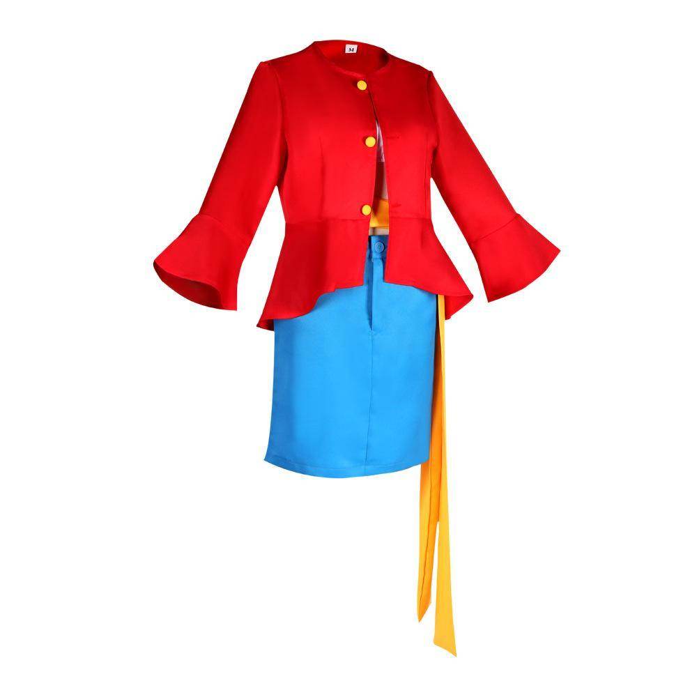 One Piece Wano Country Anime Monkey D. Luffy Costume Party Carnival Cosplay Full Set - zzcosplay