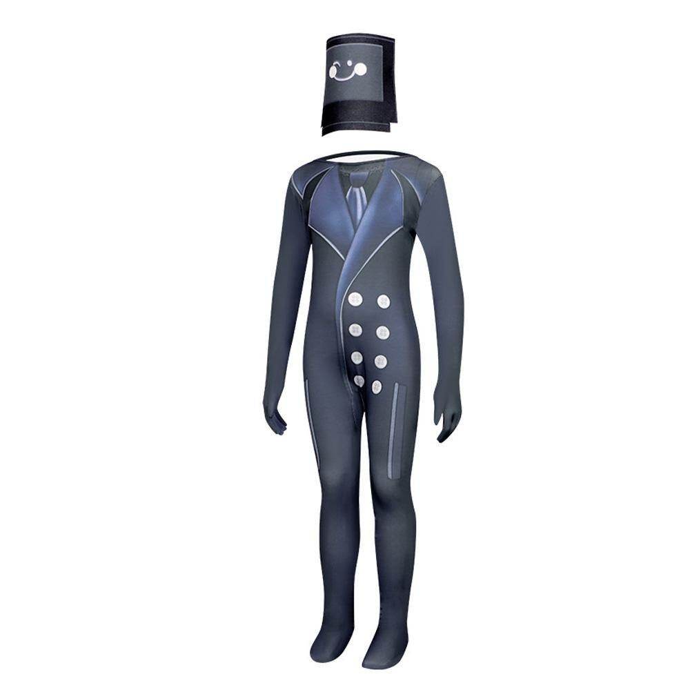Skibidi Toilet Game Kids Cosplay Costume Jumpsuit Halloween Carnival Suit - zzcosplay