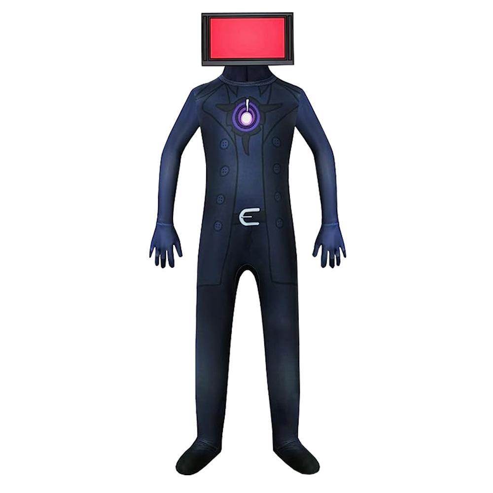 Skibidi Toilet Party Bodysuits Titan TV Jumpsuit Men Cosplay Costume For Kids Adult - zzcosplay