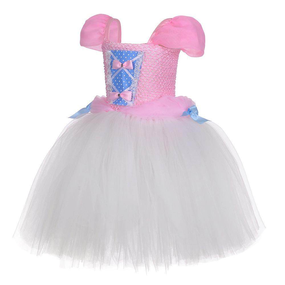 Snow White Princess Costume Kids Girls Cosplay Party Tutu Cake Dress Halloween Outfit - zzcosplay