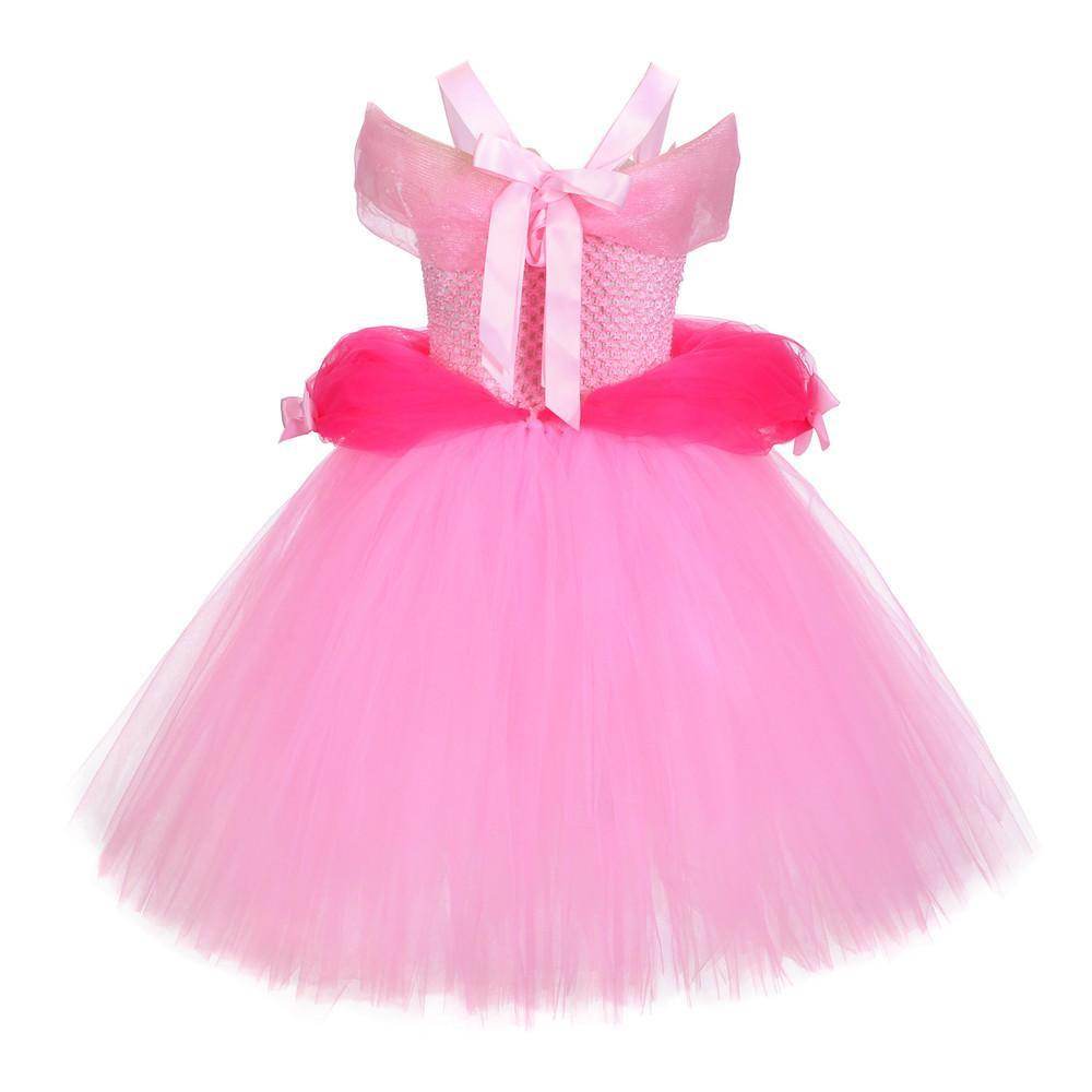 Snow White Princess Costume Kids Girls Cosplay Party Tutu Cake Dress Halloween Outfit - zzcosplay