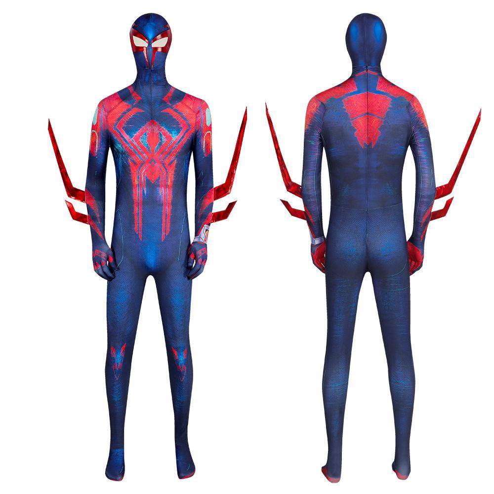 SpiderMan Across the Spider Verse Miguel O'Hara 2099 Zentai Costume Cosplay Outfits Halloween Carnival Suit Adults - zzcosplay
