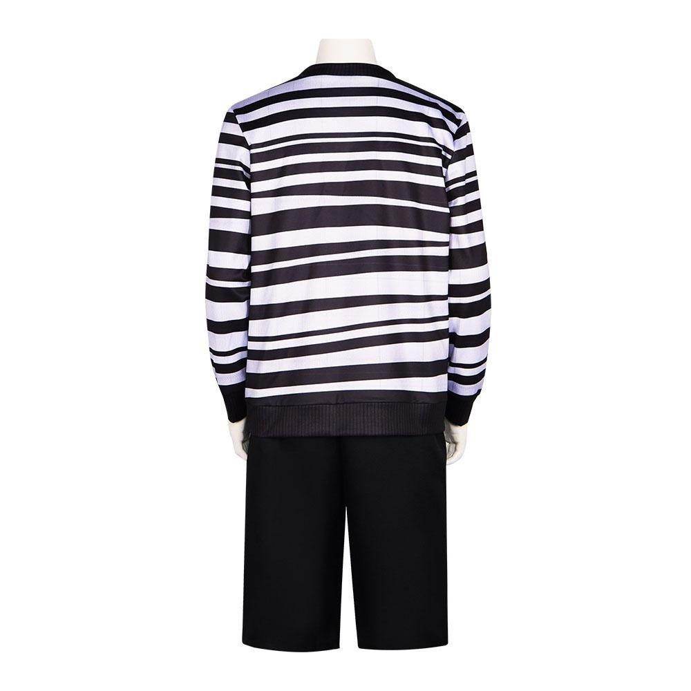 The Addams Family Wednesday Pugsley Costume Halloween Cosplay Carnival Suit Adults - zzcosplay