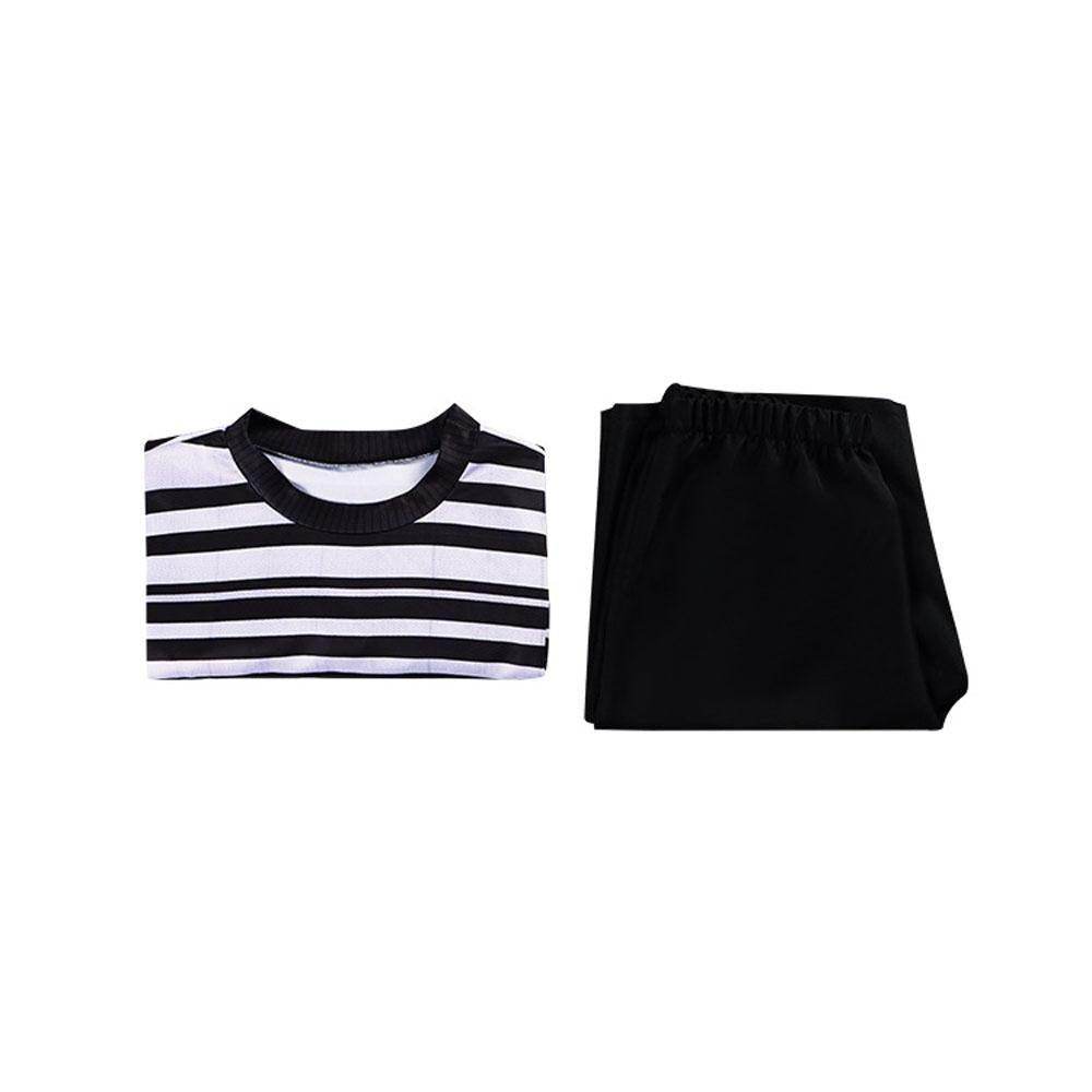 The Addams Family Wednesday Pugsley Costume Halloween Cosplay Carnival Suit Adults - zzcosplay