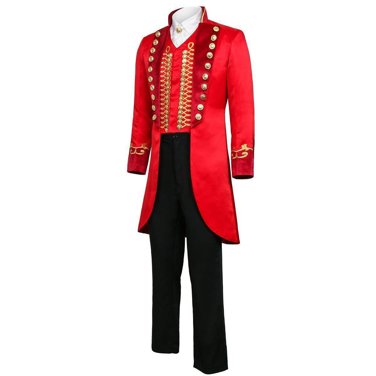 The Greatest Showman Cosplay Costume P.T. Barnum Red Suit - zzcosplay