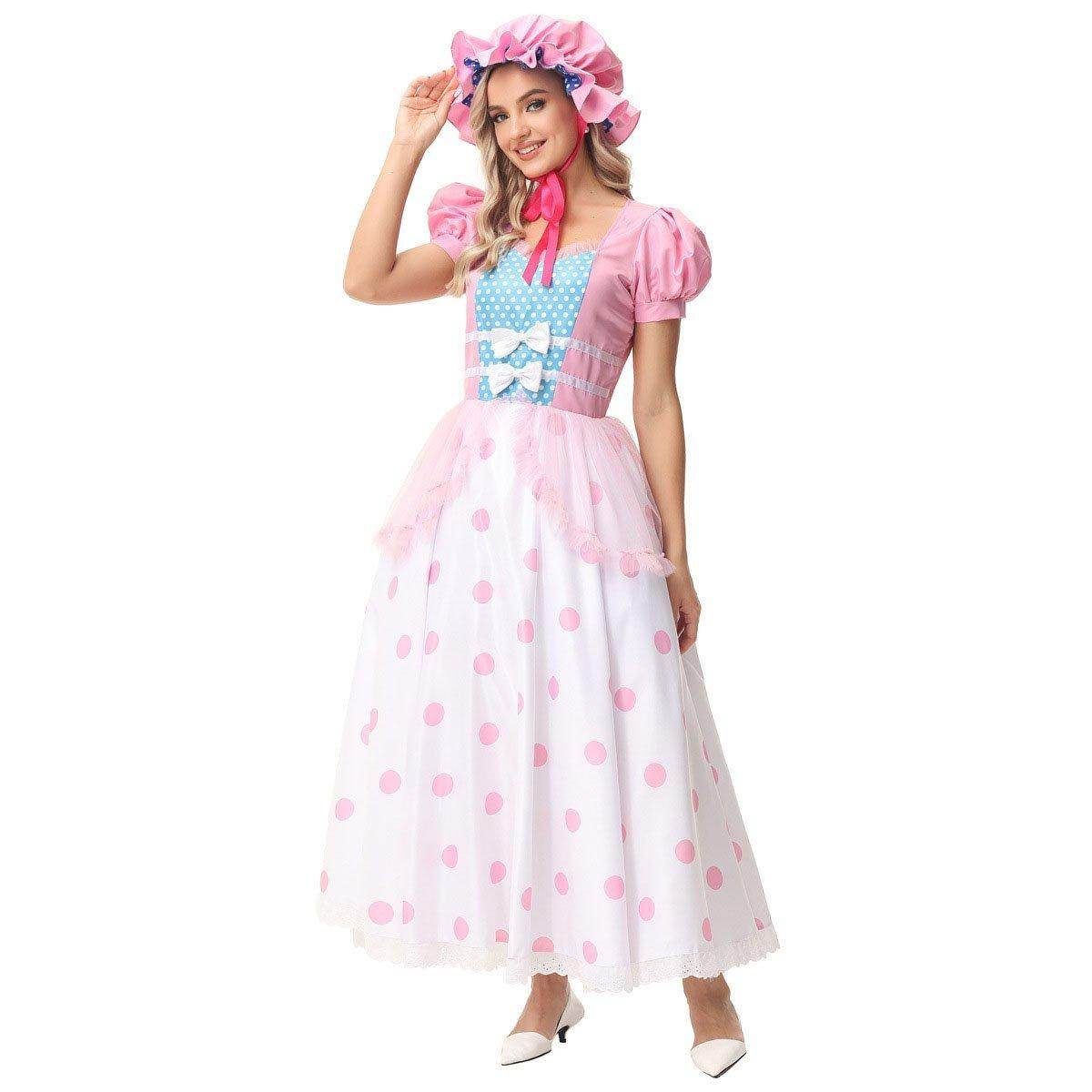 Toy Story 4 Little Bo Peep Cosplay Dress Halloween Costumes For Adult - zzcosplay