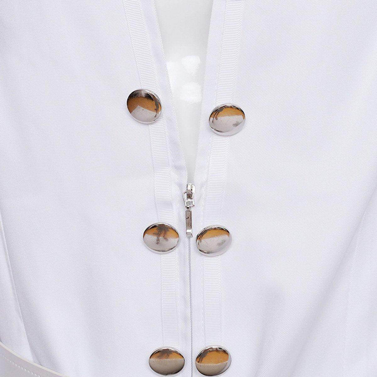 White Elvis Presley Cosplay Costume Halloween Carnival Suit For Adults - zzcosplay