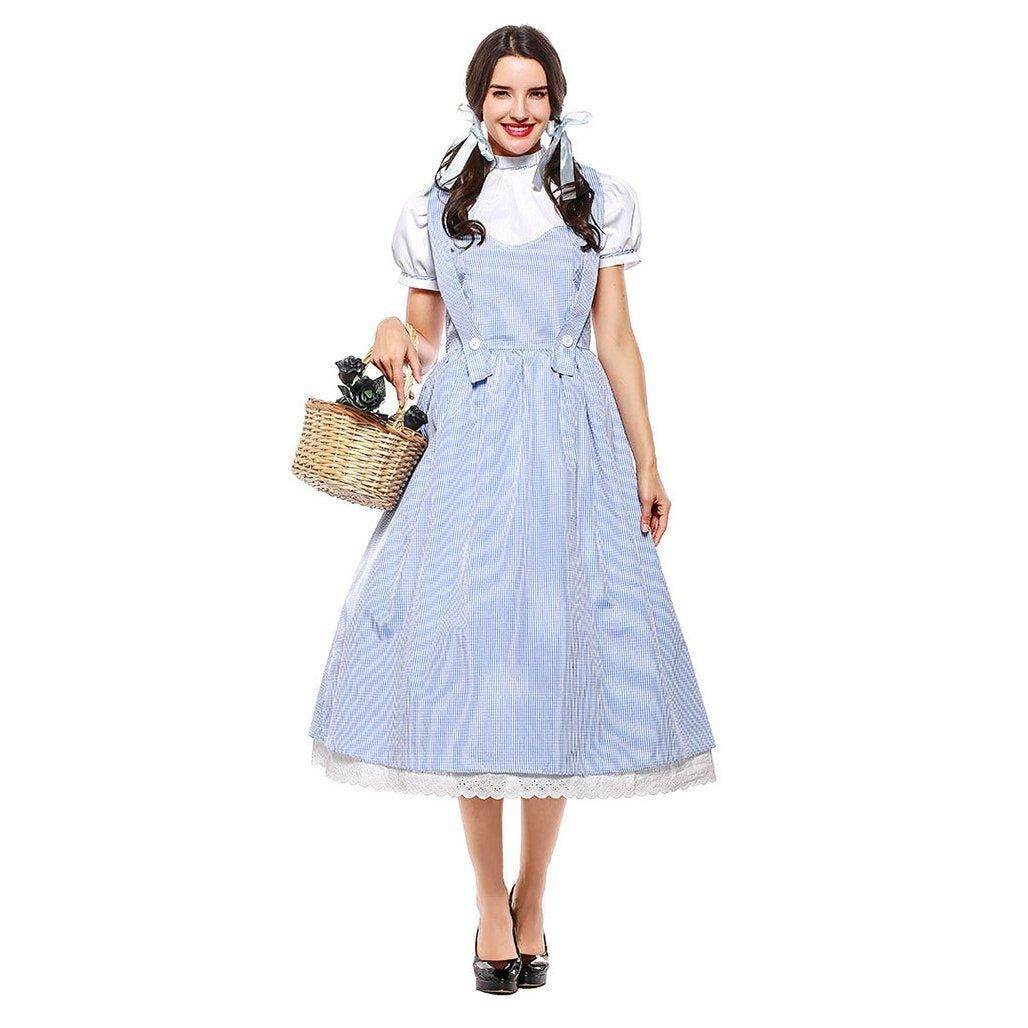 Wizard of Oz Dorothy Costume Dress Maid Alice for Women XXL Size - zzcosplay