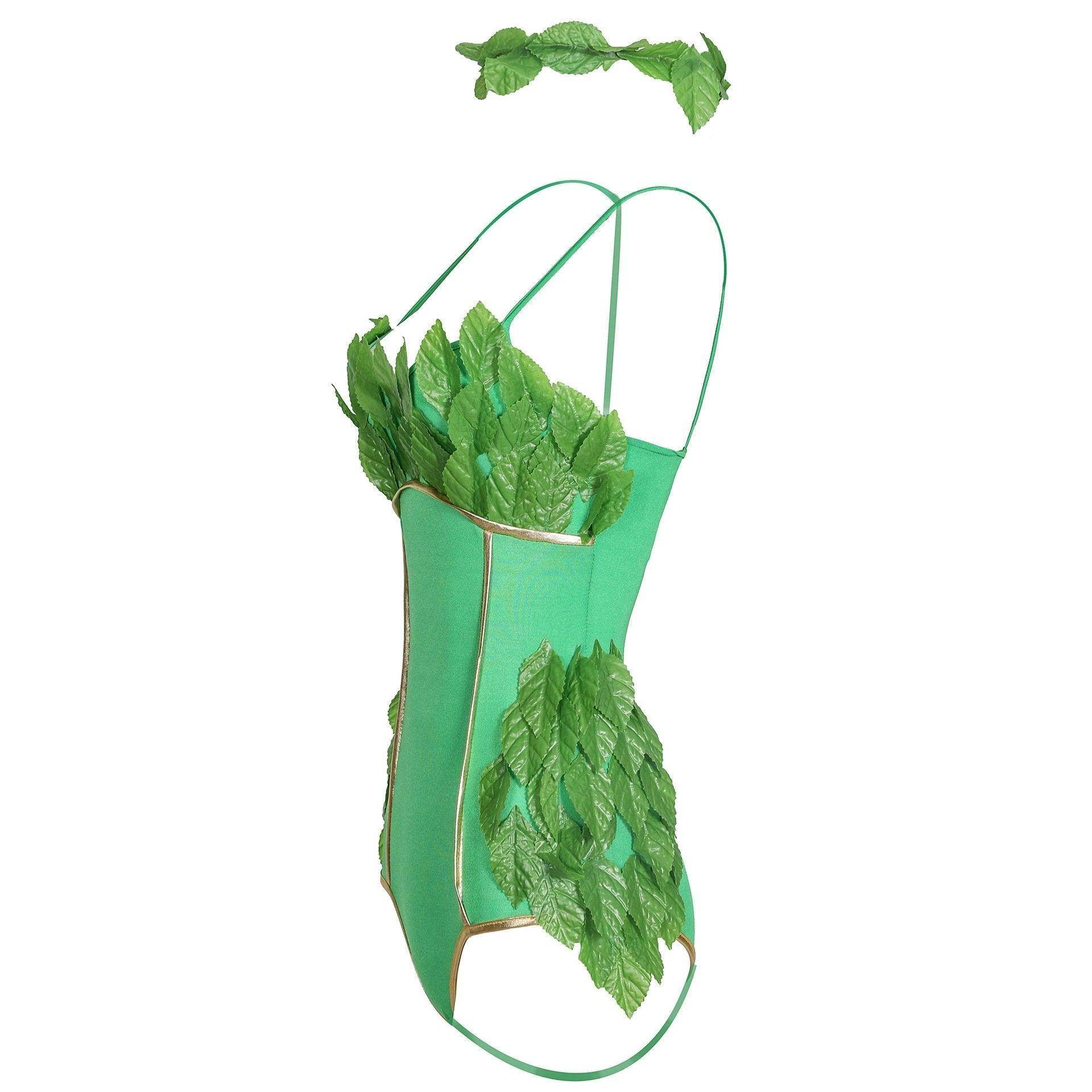 Women's Deluxe Poison Ivy Costume Jumpsuit Halloween - zzcosplay