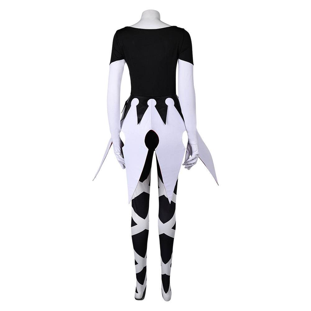 Hazbin Hotel Carmilla Carmine Cosplay Costume Women Black Jumpsuit Party Carnival - zzcosplay