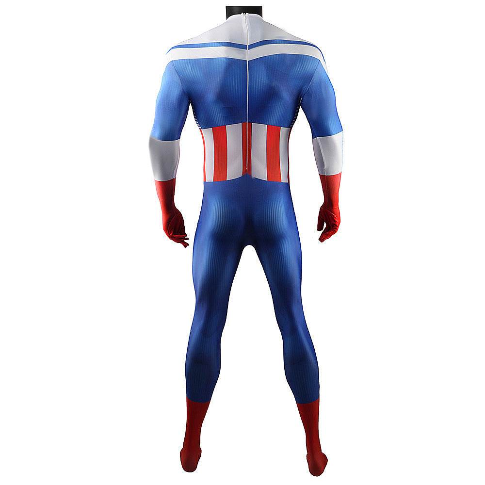 Captain America Winter Soldier Cosplay Costume Jumpsuit Zentai Party Carnival - zzcosplay