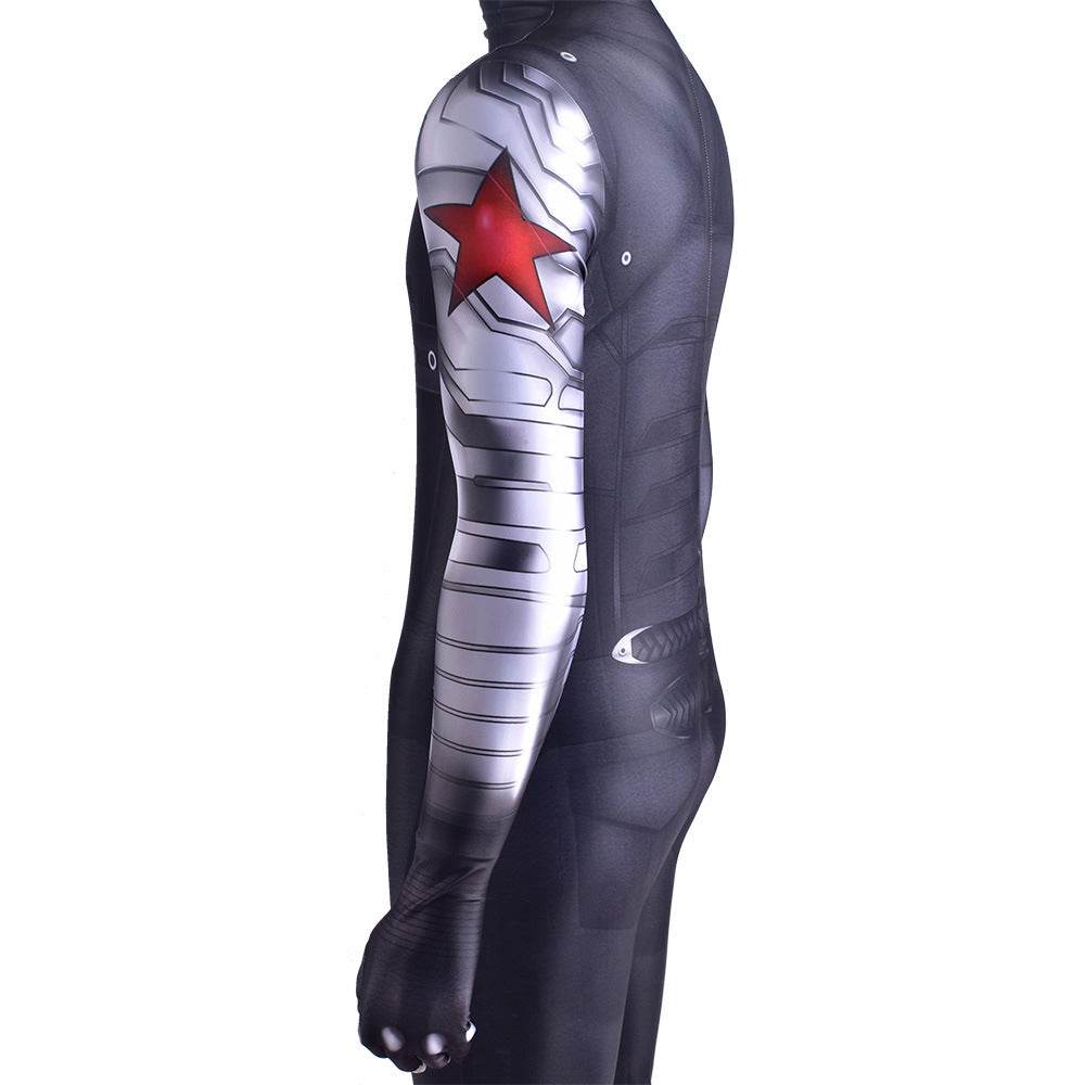 Bucky Barnes Winter Soldier Cosplay Costume Jumpsuit Zentai Party Carnival - zzcosplay