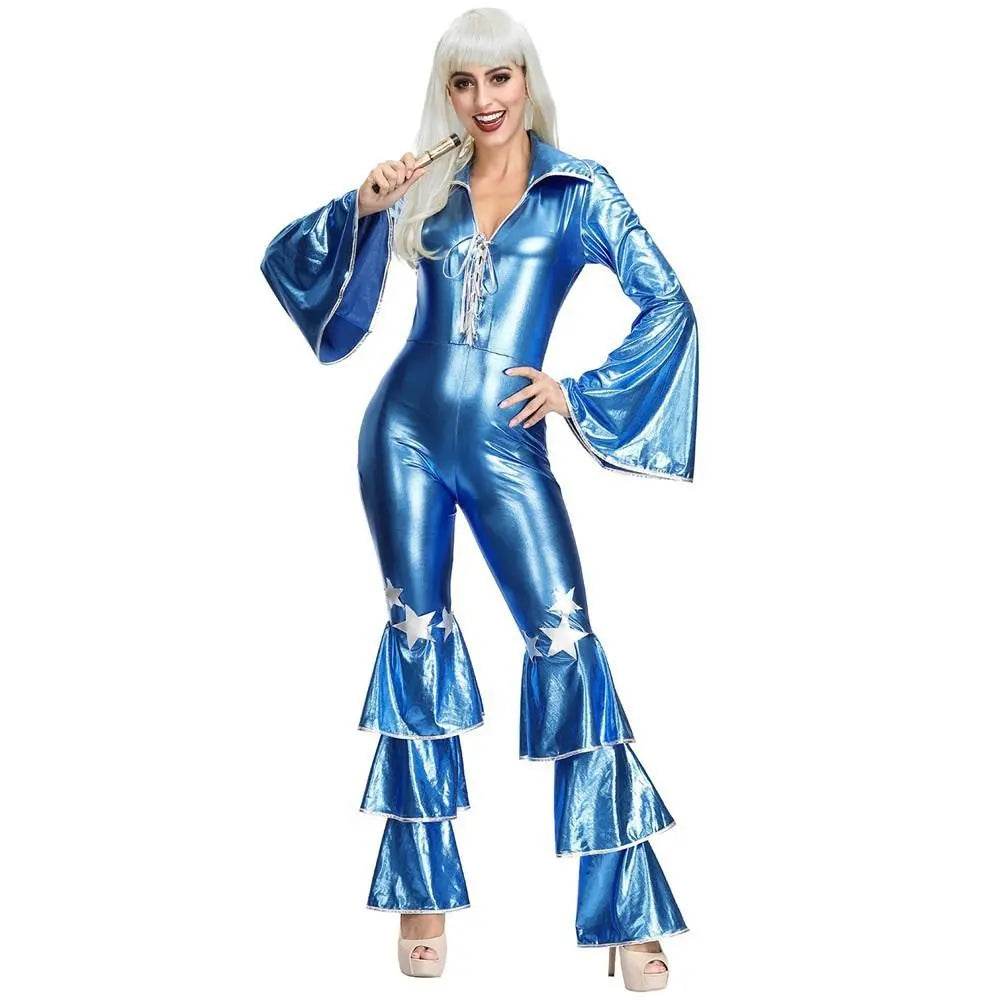1970s Dancing Dream Blue 70s Costumes - zzcosplay