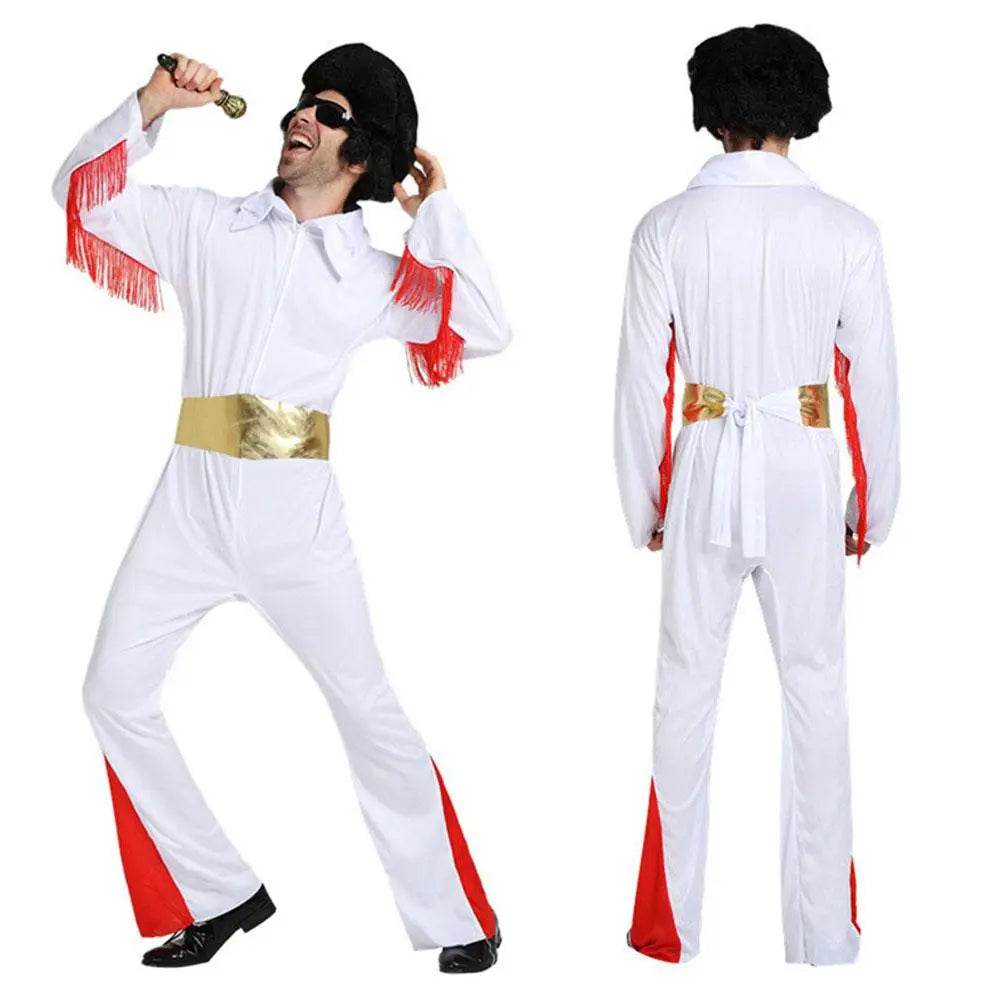 1970s Elvis Retro Costume 70s Costumes Jumpsuit - zzcosplay