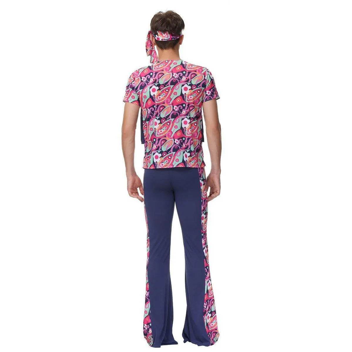 1970s Retro Disco Couple Hippie Hhip Hop Stage Costume Women Men Fancy Dress Halloween - zzcosplay