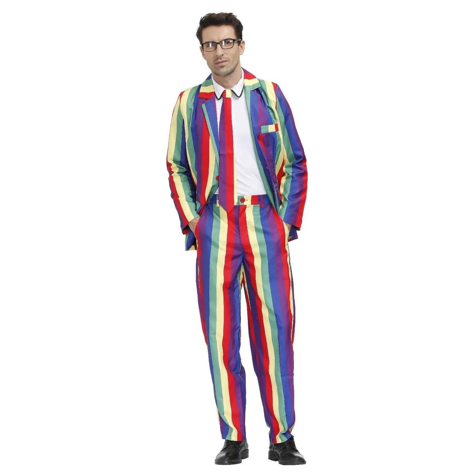 1980s Love Flower Print Suit 80s Costumes Cosplay Party Carnival - zzcosplay