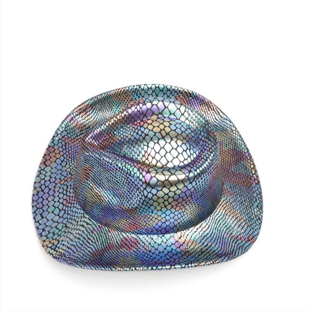 Western cowboy hat men's retro sequined Party dance - zzcosplay