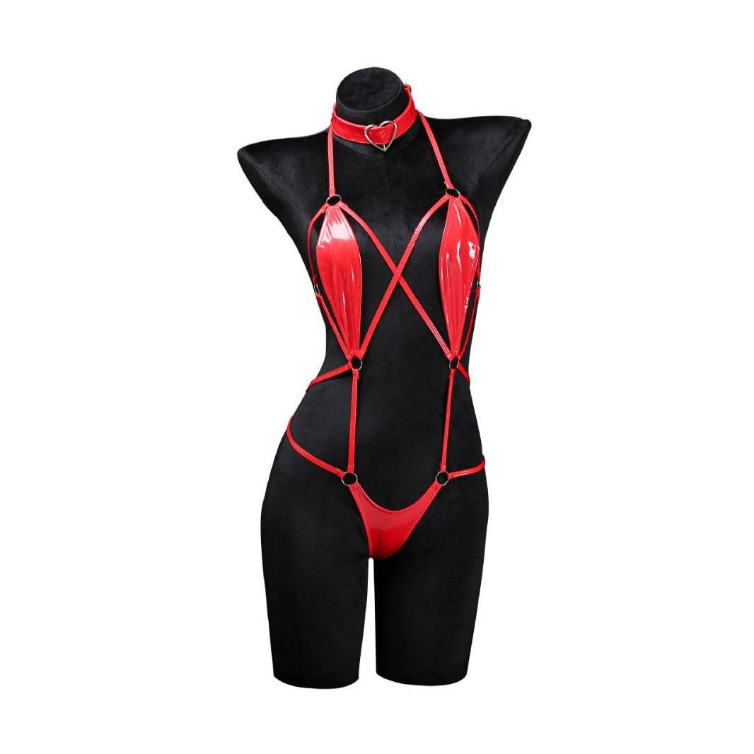 Sukumizu One-Piece Tie-Up Suit Costume - zzcosplay