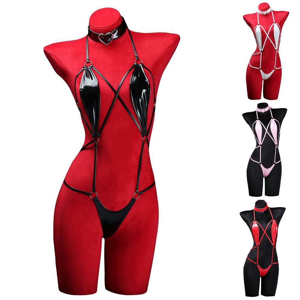 Sukumizu One-Piece Tie-Up Suit Costume - zzcosplay