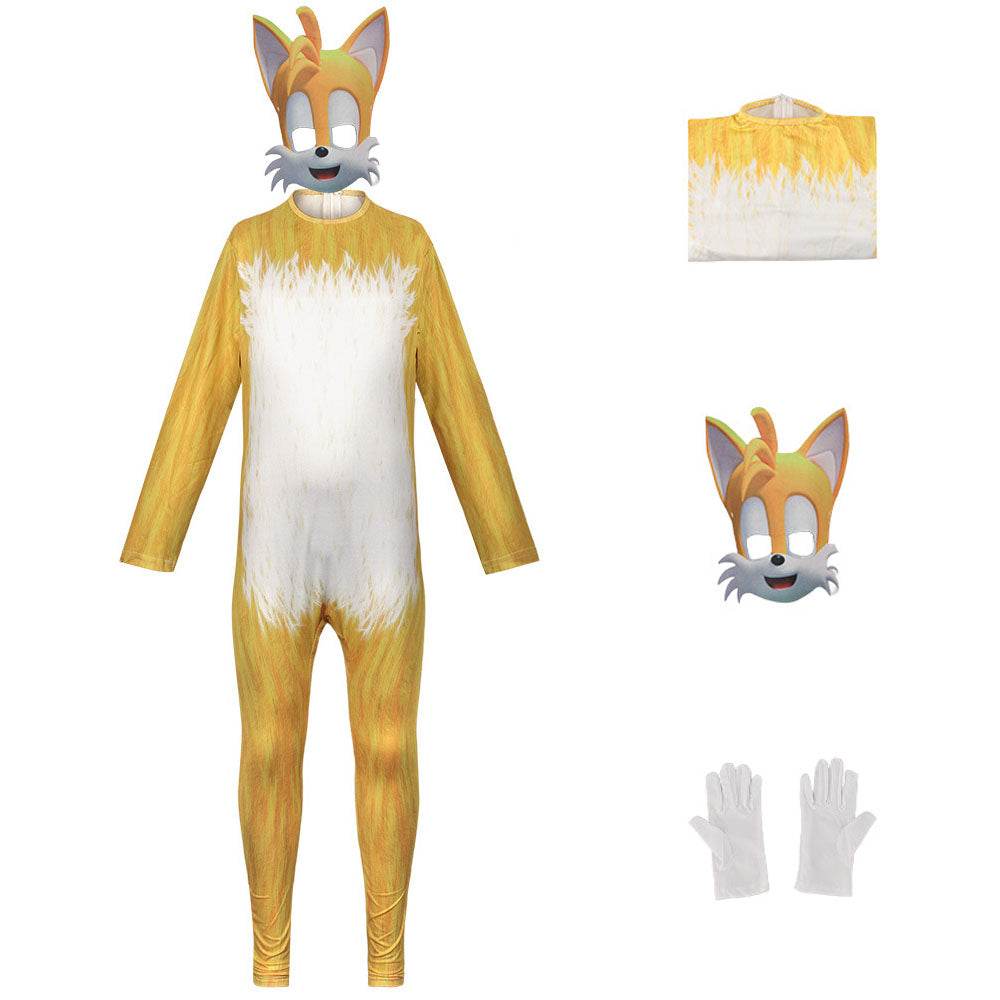 Sonic the Hedgehog Cosplay Costume Jumpsuit Kids Party Carnival - zzcosplay