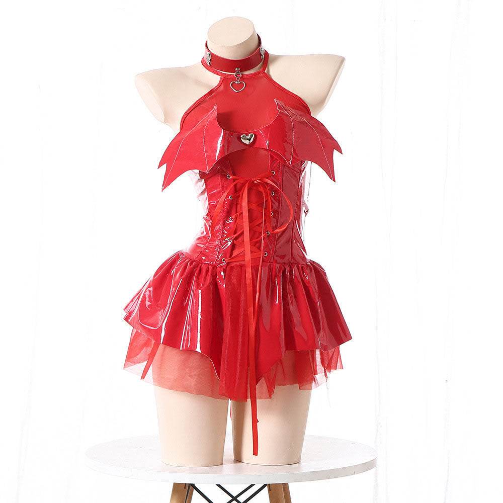 Witch Cosplay Costume Female Little Devil Perspective Skirt - zzcosplay