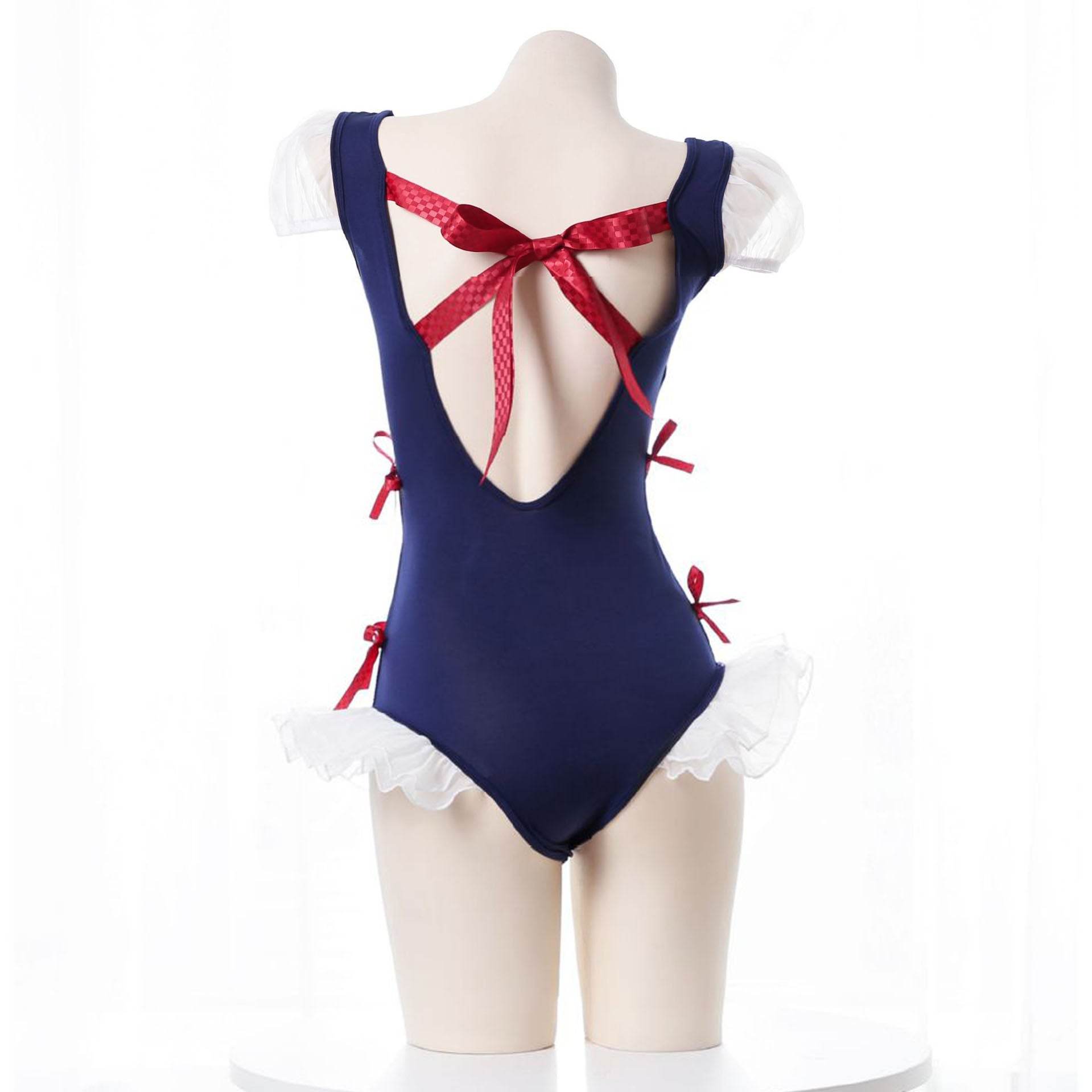 Lotus Leaf One-Piece Princess Maid Uniform Suit - zzcosplay