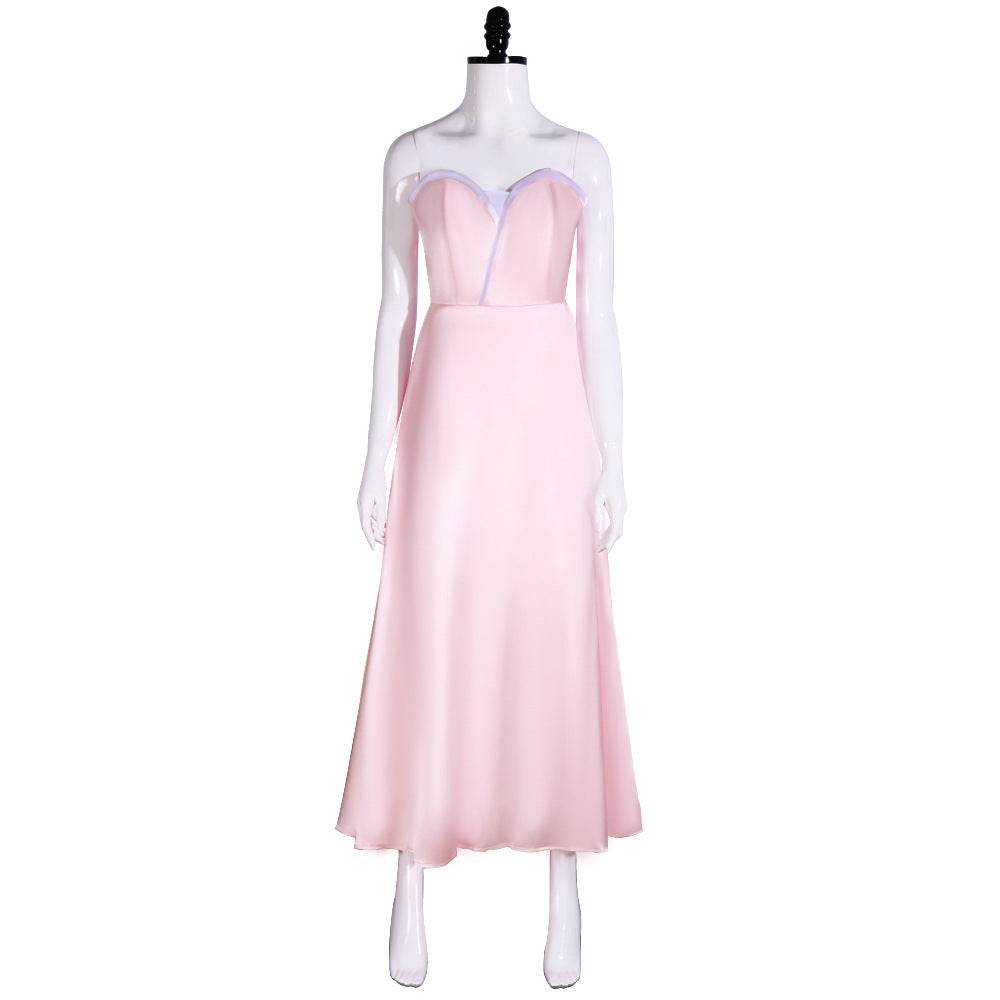 Wicked Glinda Women Pink Suspender Dress Outfit Carnival Cosplay Costume - zzcosplay