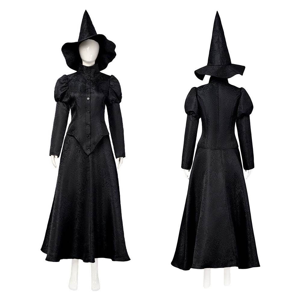 Wicked Elphaba Women Dress Outfit Carnival Cosplay Costume Set - zzcosplay