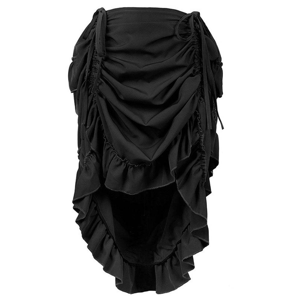 Medieval Women's Retro Style Drawstring Waist Dance Skirt Dress - zzcosplay