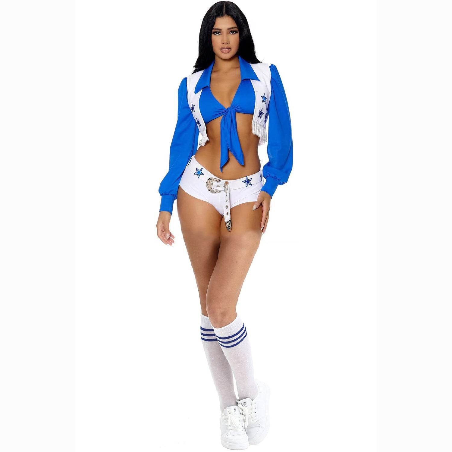 Adult Dallas Cowboys Football Cheerleader Costume for Women - zzcosplay
