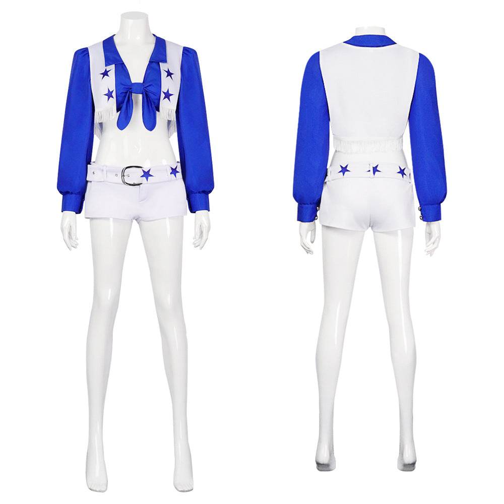 Dallas Cowboy Cheerleader Stage Star Costume For Women - zzcosplay