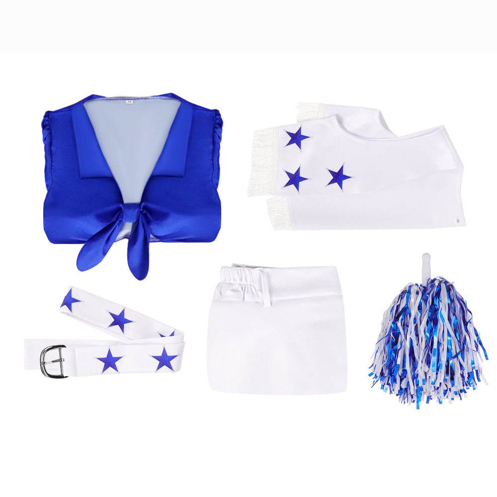 Dallas Cowboy Cheerleader Stage Star Costume For Women - zzcosplay