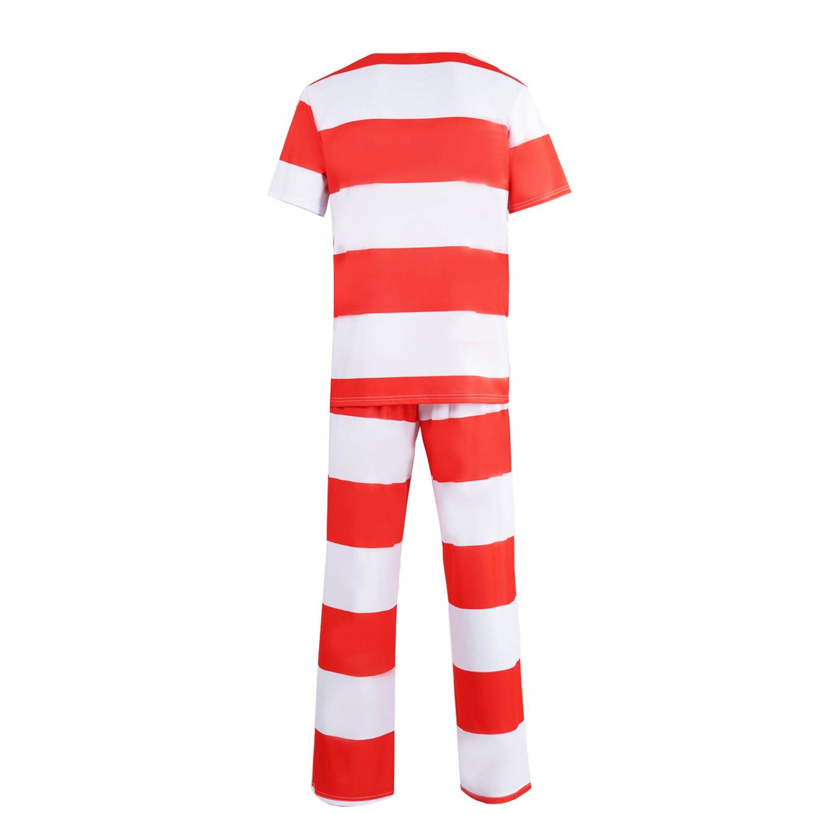 Halloween prison striped prisoner uniform role play adult costume - zzcosplay