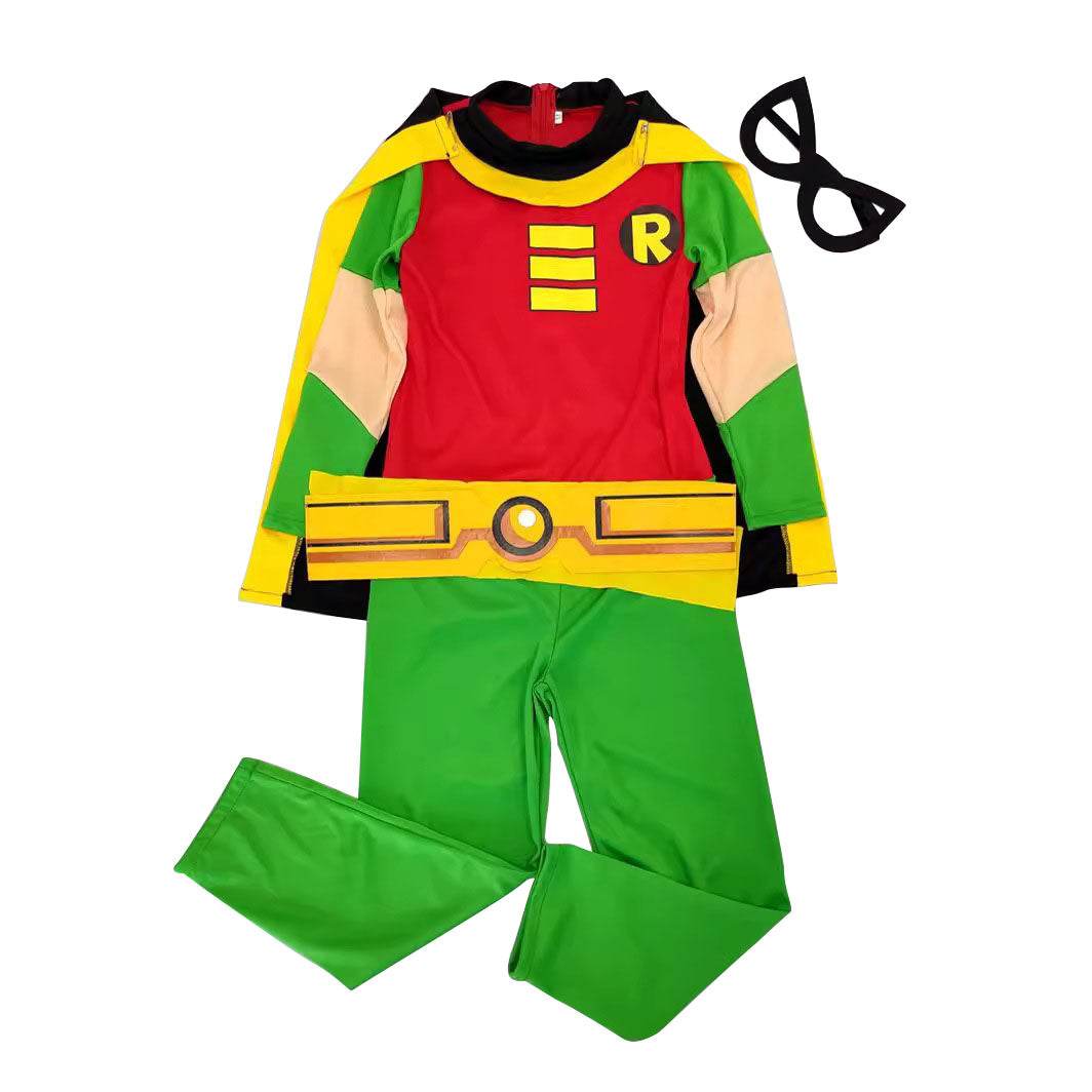 DC Teen Titans Robin Cosplay Costume Halloween For kids Child - zzcosplay