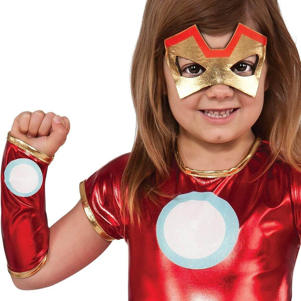 Iron Man Costume Halloween For Kids Girl Full set with Capge - zzcosplay