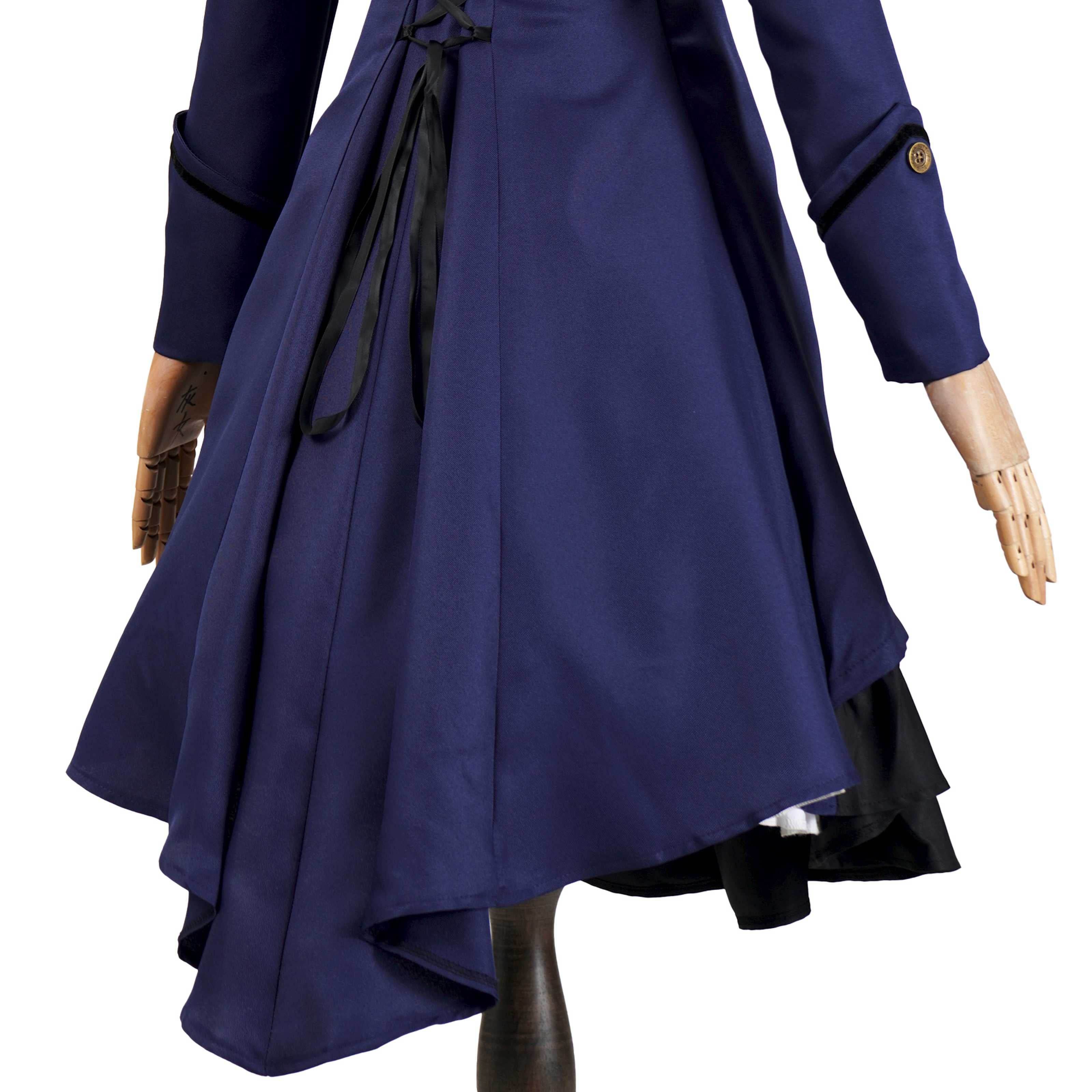 Medieval cos Renaissance gothic dress Retro bow ruffled punk cosplay skirt - zzcosplay