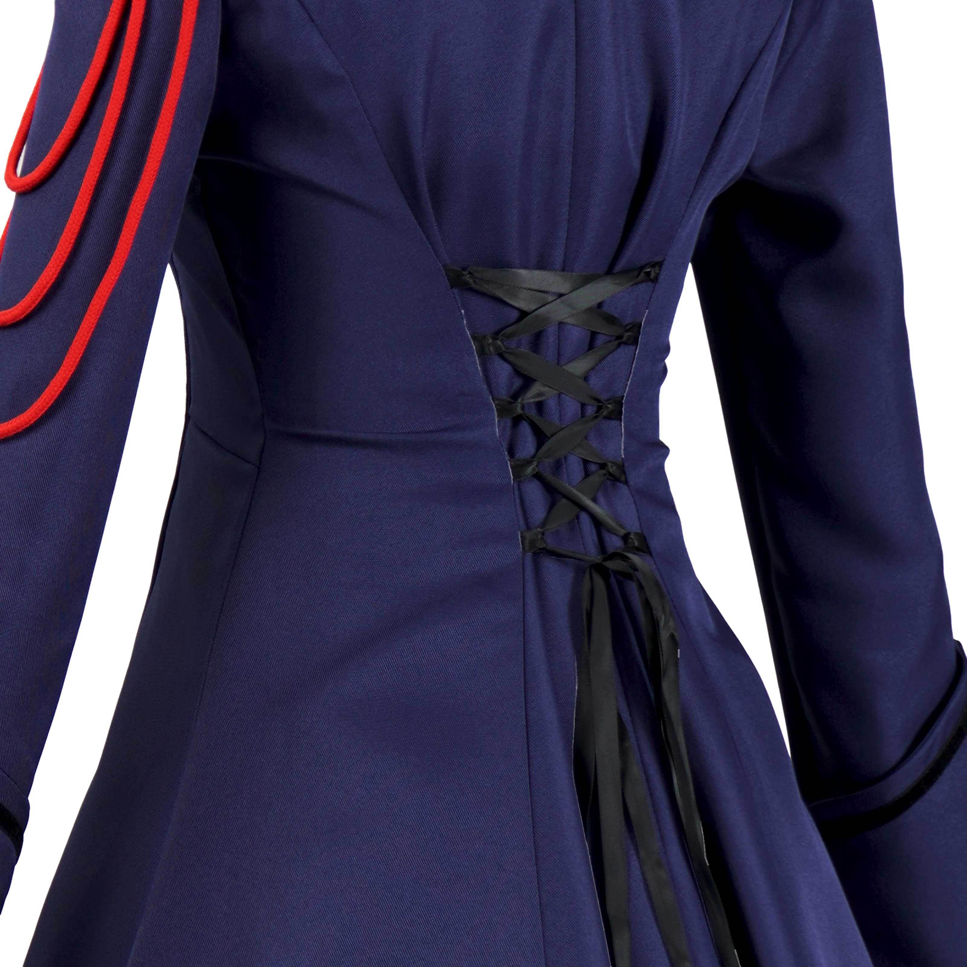 Medieval cos Renaissance gothic dress Retro bow ruffled punk cosplay skirt - zzcosplay