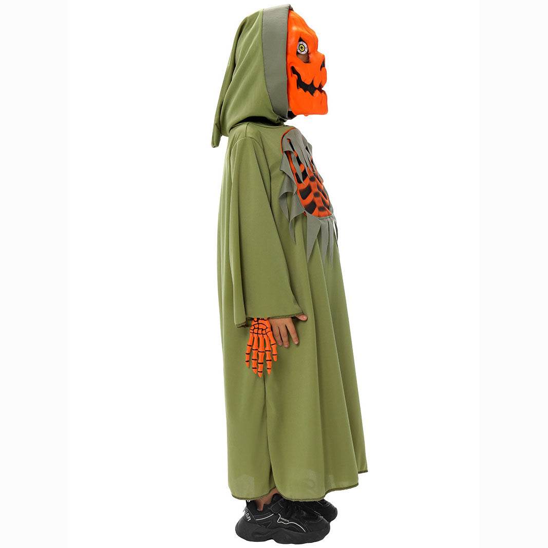 Fun World Scaru Skeleton Bleeding Pumpkin Halloween Costume for Kids - zzcosplay