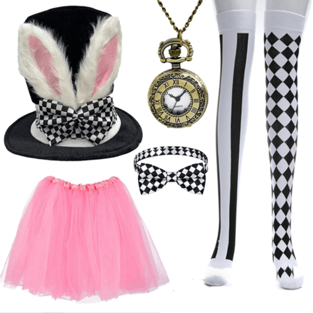 Easter hat props Easter costume plush bunny ears party dress up - zzcosplay