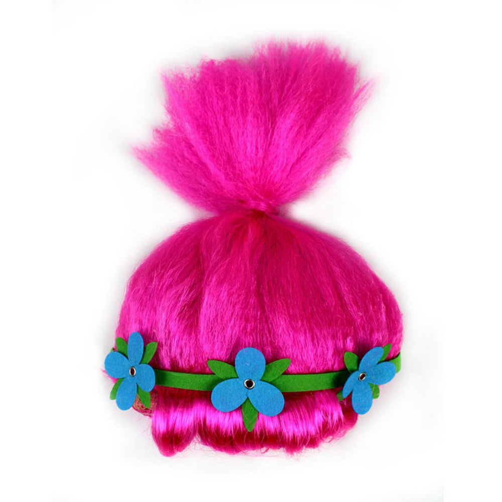 Girls Trolls World Tour Costume Princess Poppy Dress Set - ZZCOSPLAY