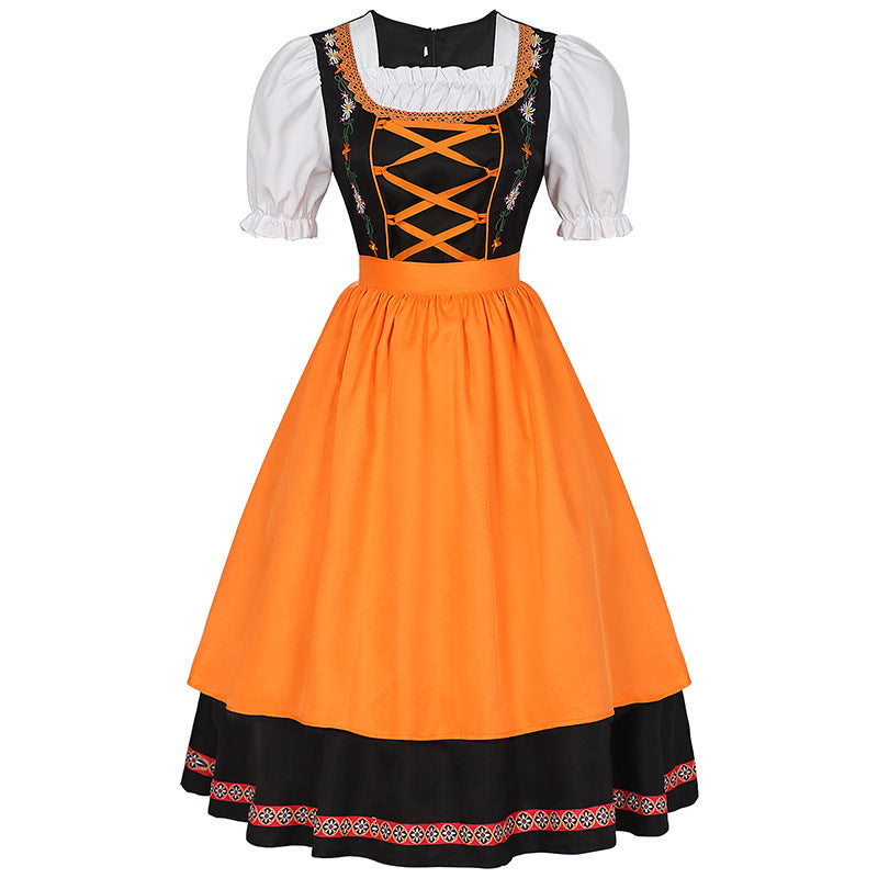 German Oktoberfest Bavarian Nation Costume Overalls Set Halloween Carnival Outfit - ZZCOSPLAY