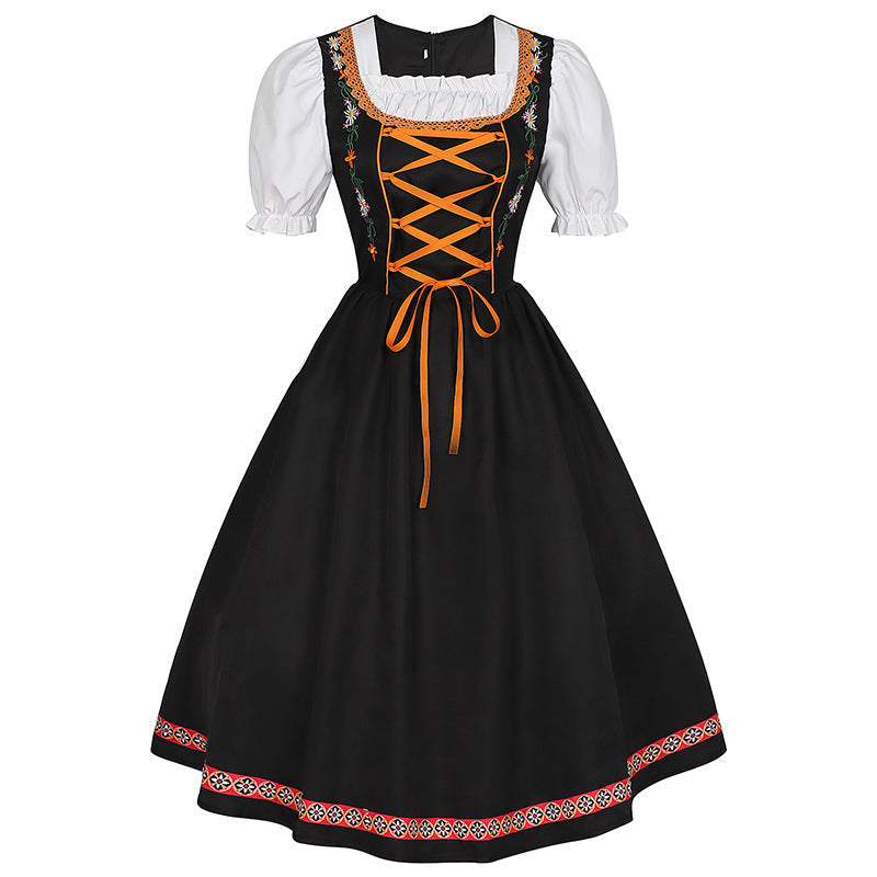 German Oktoberfest Bavarian Nation Costume Overalls Set Halloween Carnival Outfit - ZZCOSPLAY