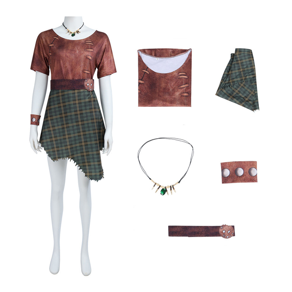 Shrek 5 Fiona Orc Cosplay Costume Halloween Dress Outfits for Women - ZZCOSPLAY