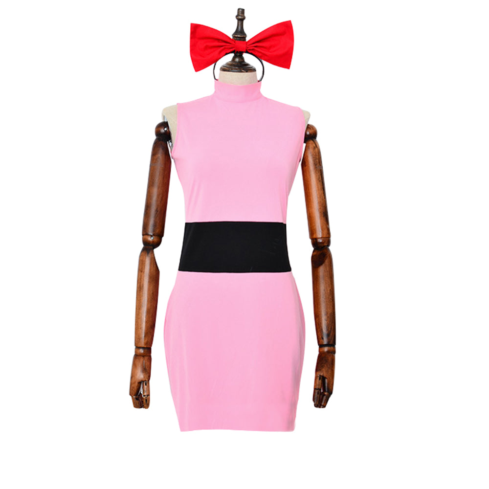 The Powerpuff Girls Blossom Costume Pink Blue Green Mini Fancy Dress - ZZCOSPLAY
