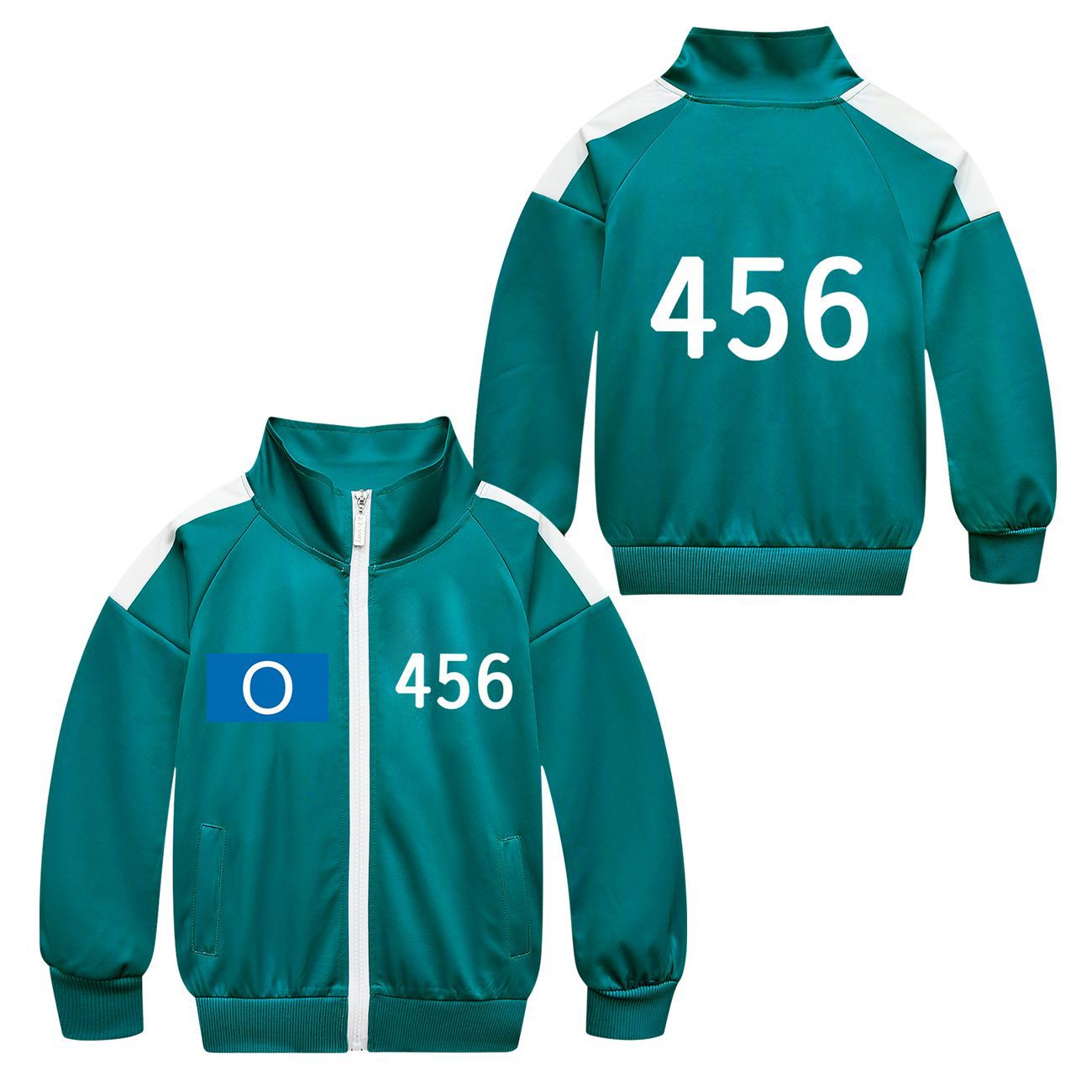 Players Tracksuit Costume Game Cosplay Squid Green Jacket Shirt For Adult Kids - ZZCOSPLAY