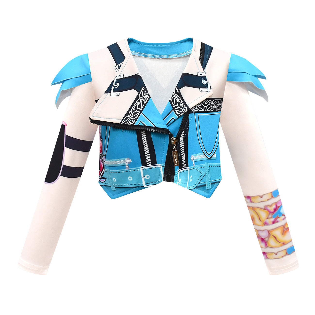 Kids KPop Demon Hunters Costume Girls Zoey Cosplay Fancy Dress Outfits - ZZCOSPLAY