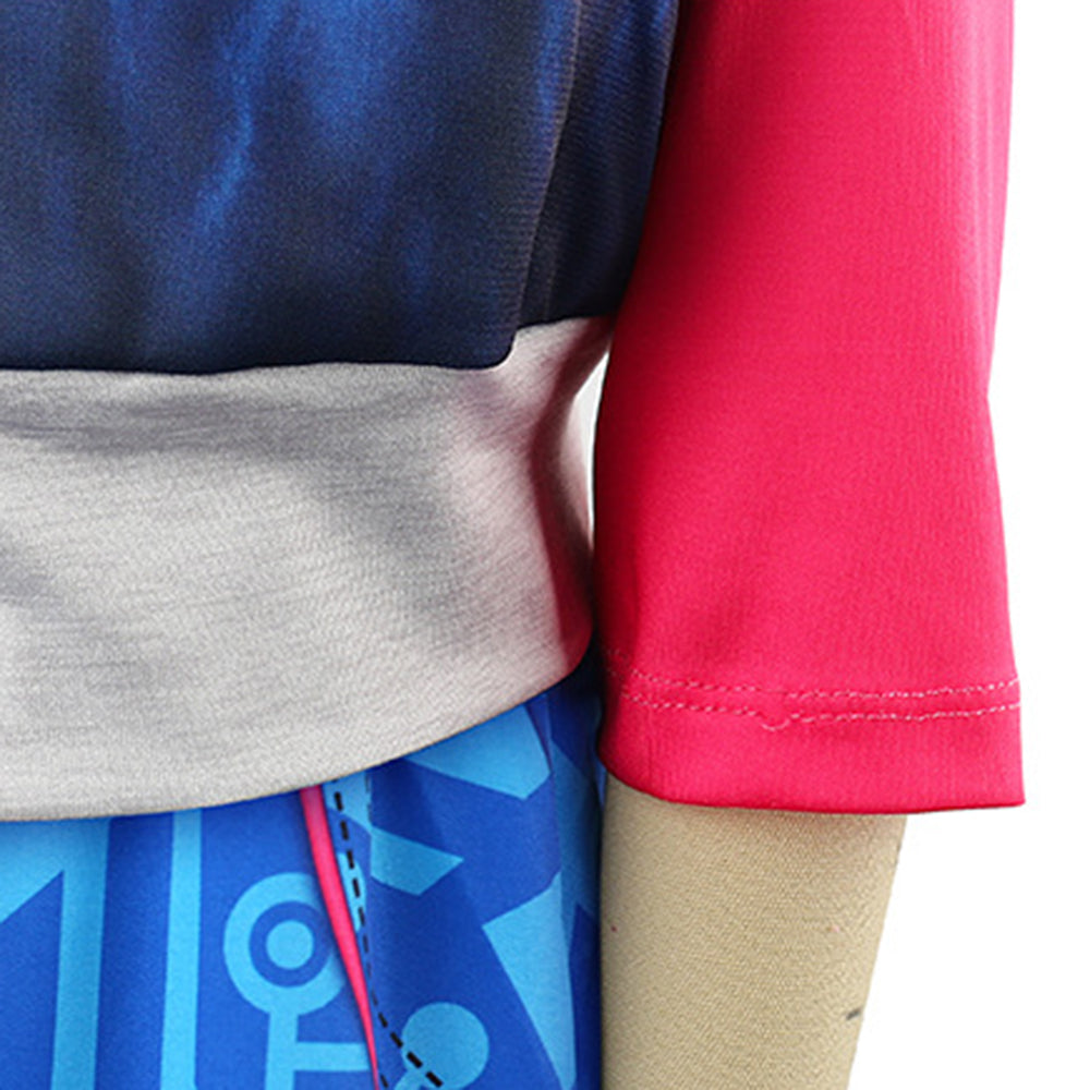 Zombies 4 Addison Costume for Kids Girls Cheerleader Dress Up 3PCS Halloween - ZZCOSPLAY