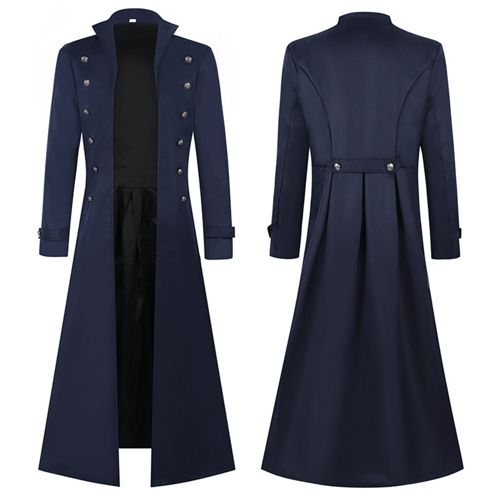 Medieval Steampunk Retro Gothic Costume Coat Trench Coat Victorian Uniform - ZZCOSPLAY