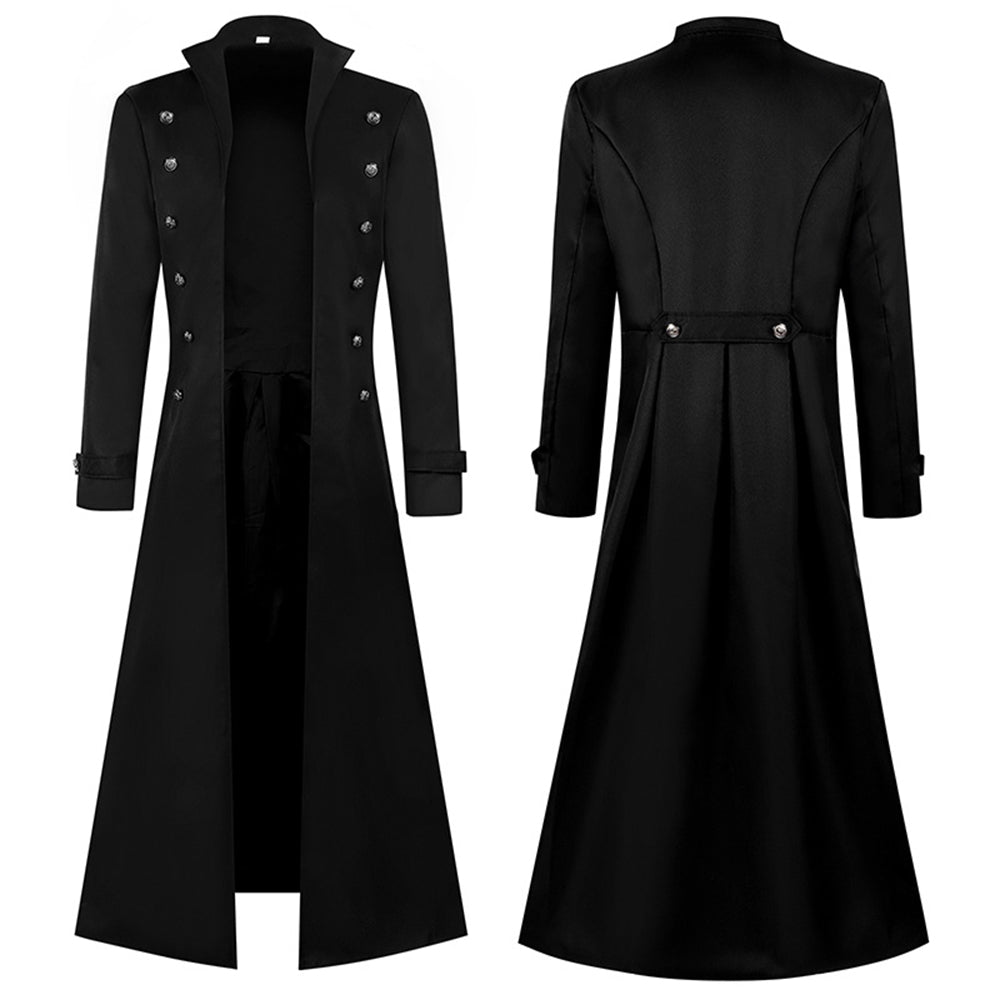Medieval Steampunk Retro Gothic Costume Coat Trench Coat Victorian Uniform - ZZCOSPLAY