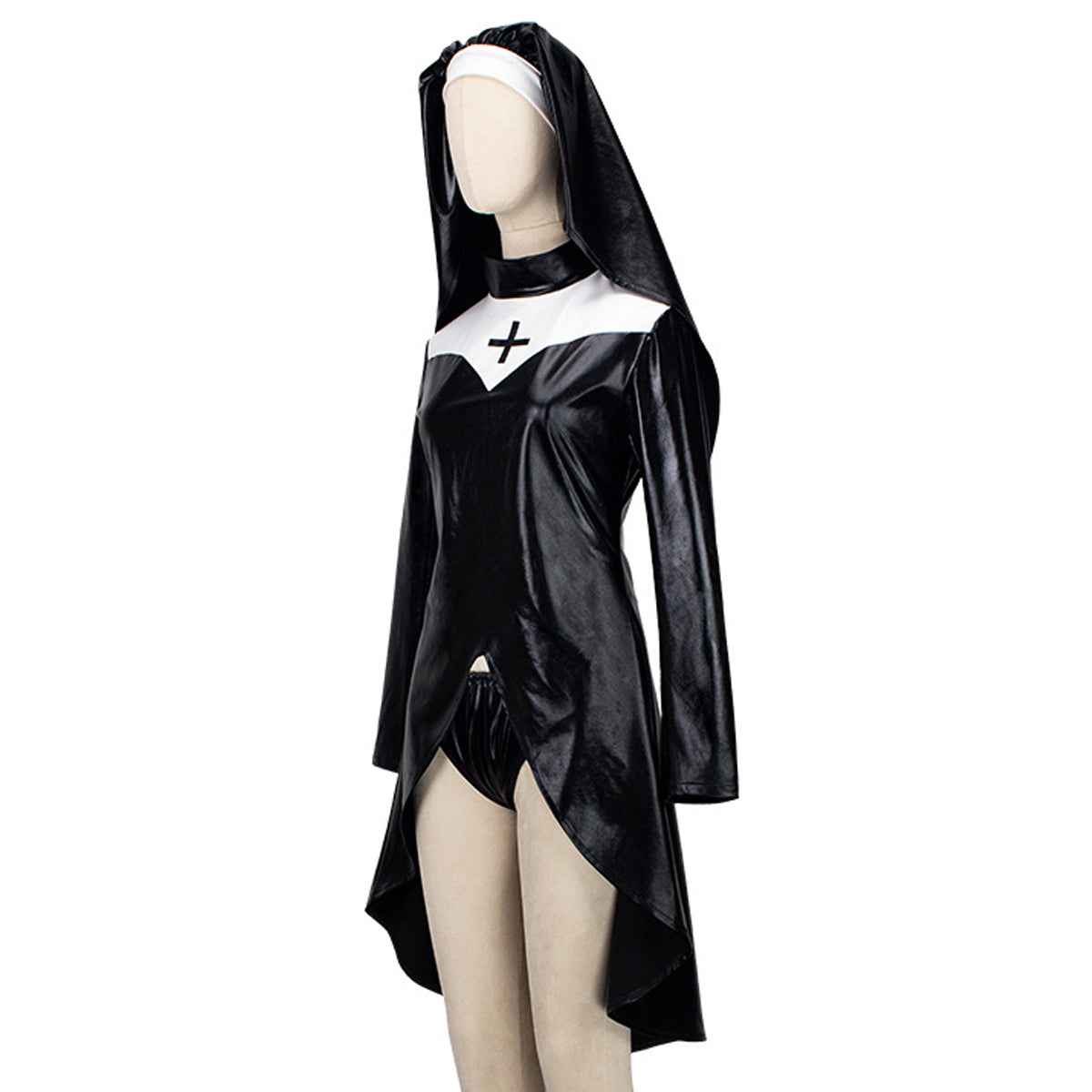 Nun Costume Black vampire Cosplay